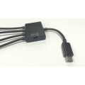 4 em 1 Micro USB OTG hub host cabo adaptador multi cabo para Samsung / Tablet